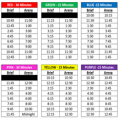 Arena laser tag game rules